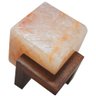 Abajur Luminária Terapêutica Sal Rosa Himalaia Quadrado com Base Especial - 1