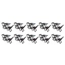 Ver imagem 1 de Kit 10 Jogos De Mesa Dobravel Com 2 Cadeiras De Madeira 70x70 Ideal Para Bar E Restaurante - Tabaco