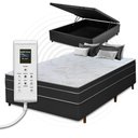 Ver imagem 7 de Cama Box Casal + Colchão com Massageador Espuma D33 Função Ortopédica 138x188cm Preto