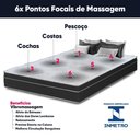 Ver imagem 4 de Cama Box Casal + Colchão com Massageador Espuma D33 Função Ortopédica 138x188cm Preto