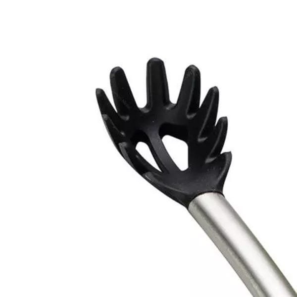 Kit Colheres Silicone 7 Peças Preto Utensílios Para Cozinha - 3
