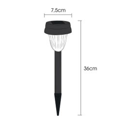 Kit 6 Luminárias Solares Balizadoras Abs - 4