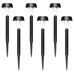 Kit 6 Luminárias Solares Balizadoras Abs - 1