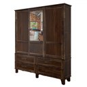 Ver imagem 1 de Guarda-roupa Casal Grécia 3 Portas 4 Gavetas com Espelho Imbuia Natural - Rodmoveis