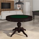 Ver imagem 1 de Mesa de Jogos Carteado 4 Lugares Bellagio com Gavetas e Tampo Reversível Base Estrela com Tecido Tab
