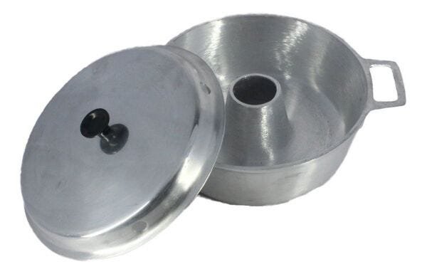 Forma para Bolo Craqueada com Cone Alumínio Fundido Preta 22cm - 2