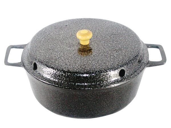 Forma para Bolo Craqueada com Cone Alumínio Fundido Preta 22cm - 1