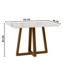 Ver imagem 3 de Conjunto Sala de Jantar 4 Cadeiras Livia Off White/Âmbar