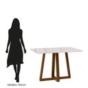 Ver imagem 5 de Conjunto Sala de Jantar 4 Cadeiras Livia Off White/Âmbar