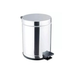 Lixeira Aço Inox com Pedal e Recipiente Plástico 4,5L Viel - 1