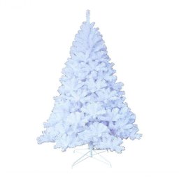 Árvore de Natal Pinheiro Suíço Branco Luxo 346 Galhos 1,50m - 1