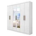 Ver imagem 3 de Guarda-Roupa Casal com Espelho 6 Portas 3 Gavetas Jazz
