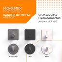 Ver mais imagens de Gancho Banheiro Cabide Parede Adesivo Quadrado/redondo Aço