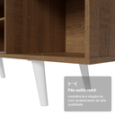 Ver imagem 6 de Rack para Tv até 80 Polegadas 160cm com Pés Rustic/branco Torino Madesa
