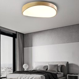 Luminária Plafon Sobrepor Led 3 Tons Madeira Moderno Teto Decoração Iluminação Escritorio Empresa Sa - 1