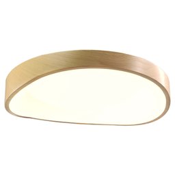 Luminária Plafon Sobrepor Led 3 Tons Madeira Moderno Teto Decoração Iluminação Escritorio Empresa Sa - 4