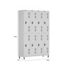 Locker de Aço 8 Portas Grandes W3 Guarda Volume Cinza - 10002 - 2