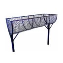 Ver imagem 1 de Lixeira de Rua Modelo Tela Moeda Dupla de 100cm