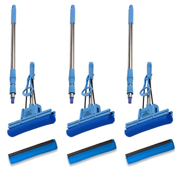 Kit 03 rodo mágico 33cm e 03 refil 33cm - 1