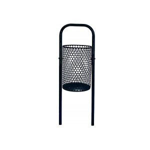 Lixeira para Pátios e Parques Redonda em Tela de Moeda