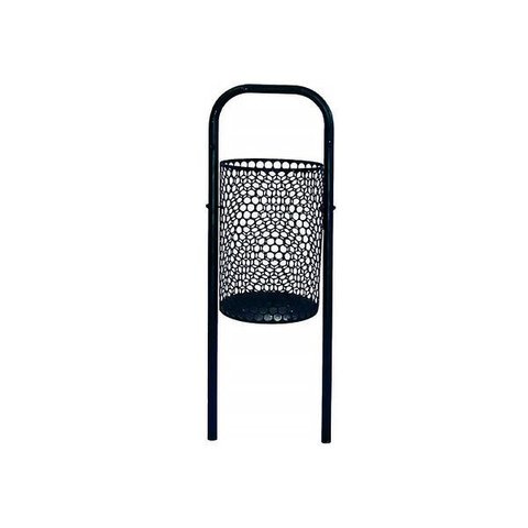 Lixeira para Pátios e Parques Redonda em Tela de Moeda