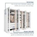Ver mais imagens de Guarda Roupa Casal 6 Portas com Vidro Reflecta e 6 Gavetas 100% MDF com LED Imperiale Premium