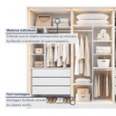 Ver imagem 7 de Guarda Roupa Casal 6 Portas com Vidro Reflecta e 6 Gavetas 100% MDF com LED Imperiale Premium