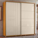 Ver imagem 2 de Guarda Roupa Casal 230cm com 2 Portas Verbena Off/cinamomo Z10 - Mpozenato