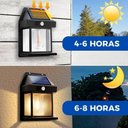 Ver imagem 2 de Luminária Solar Externa Arandela Energia Solar Sensor de Presença 3 Modos de Luz Recarregável