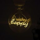 Ver imagem 4 de Lampada Led Happy Vintage Mensagem 4w Branco Quente Casa com