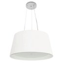 Ver imagem 1 de Lustre Pendente Cone Vivare Md-4144 Cúpula em Tecido 25x50x40cm - Bivolt Branco 127/220v
