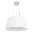 Ver imagem 3 de Lustre Pendente Cone Vivare Md-4144 Cúpula em Tecido 25x50x40cm - Bivolt Branco 127/220v