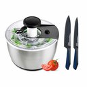 Ver imagem 1 de Centrífuga de Salada 6l Ichef Salad Spinner e Conjunto de Facas Ichef Professional Blue | Ichef
