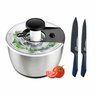 Centrífuga de Salada 6l Ichef Salad Spinner e Conjunto de Facas Ichef Professional Blue | Ichef - 1