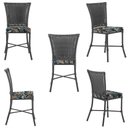 Ver imagem 5 de Jogo de Cadeiras para Cozinha - Kit com 5 Cadeiras em Aluminio e Fibra Sintetica Turquia Preta