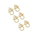 Ver imagem 5 de Kit de 6 Anéis para Guardanapos Árvore de Natal Dourado