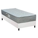 Ver imagem 1 de Conjunto Box Solteiro: Colchão Espuma Paropas D45 Pasquale Gray + Base Crc Corano White (88x188)