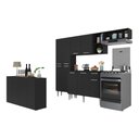 Ver imagem 2 de Cozinha Completa C/ Buffet/aparador Multimóveis Mp2043 Preta