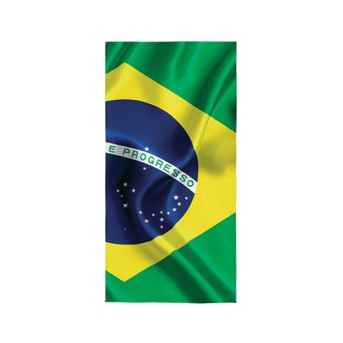 Toalha de Praia Aveludada Brasil