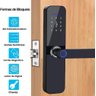 Fechadura Eletronica Biometria Digital Touch Cor Preto - 2