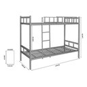 Ver imagem 3 de Beliche Ferro/aço Solteiro, 2 Pessoas Estrado de Aço