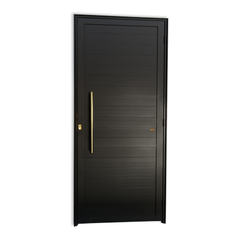 Porta Lambril c/Puxador e. Super Preto Dourado 90 Brimak