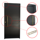 Ver imagem 3 de Porta Lambril c/Puxador e. Super Preto Dourado 90 Brimak