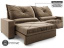 Ver imagem 4 de Sofá Retrátil e Reclinável 2,80m Vogue Veludo Cristal - Netsofas - Castor