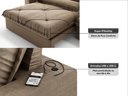 Ver imagem 5 de Sofá Retrátil e Reclinável 2,80m Vogue Veludo Cristal - Netsofas - Castor