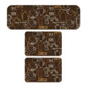 Ver imagem 1 de Kit de 3 Tapetes para Cozinha Coffee Cappuccino Espresso Antiderrapante