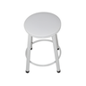 Kit 2 Banquetas Baixa Banco Cozinha Americana Balcão Bar Aço:branco/branco - 4