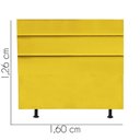 Ver imagem 3 de Cabeceira para Cama Box Casal 1,60 Cm Argentina:amarelo