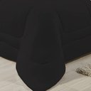 Ver imagem 2 de Edredom Dupla Face 100% Algodão Malha Solteiro Gran Moratta 01 Peça - Preto- Cinza