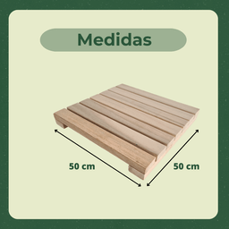 Deck de Eucalipto 50x50 Natural - 5